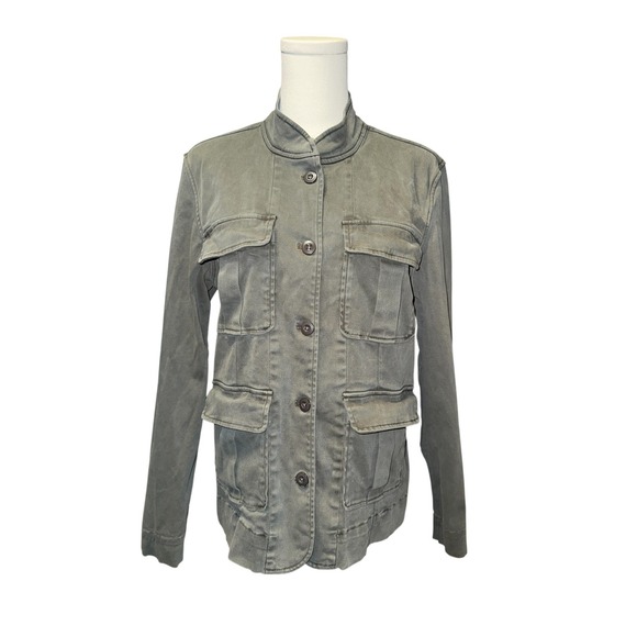 Rails Afton Carbon Olive Green Cotton Blend Military Jacket Women's XS - Picture 2 of 7
